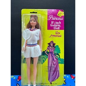 Vintage Kmart Princess 11.5 inch Fashion Doll Tennis Outfit‎ Long Hair New 1970s